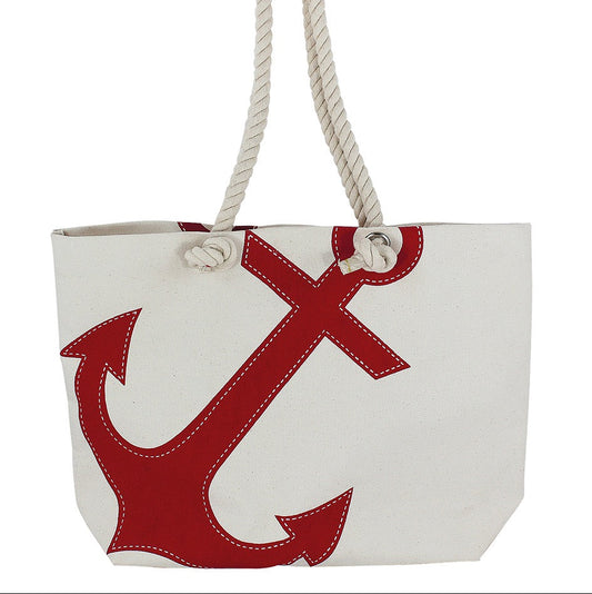 Strandtas met opdruk anker