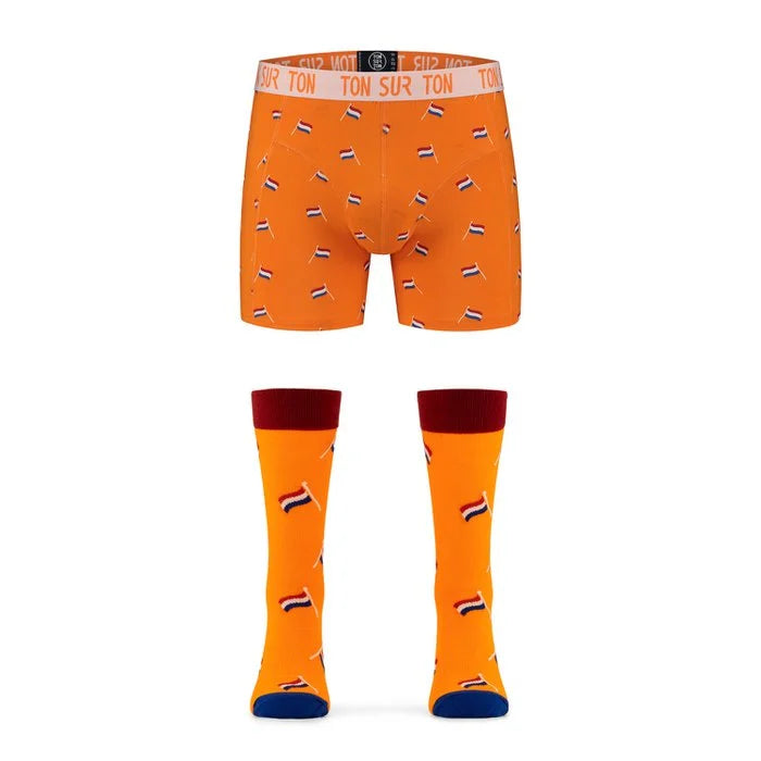 Boxer short met bijpassende sokken