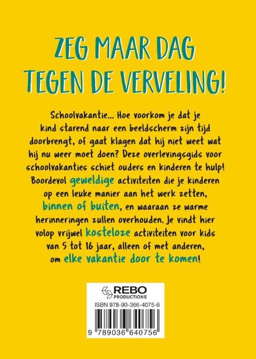 Boekje Zo overleef je de schoolvakanties