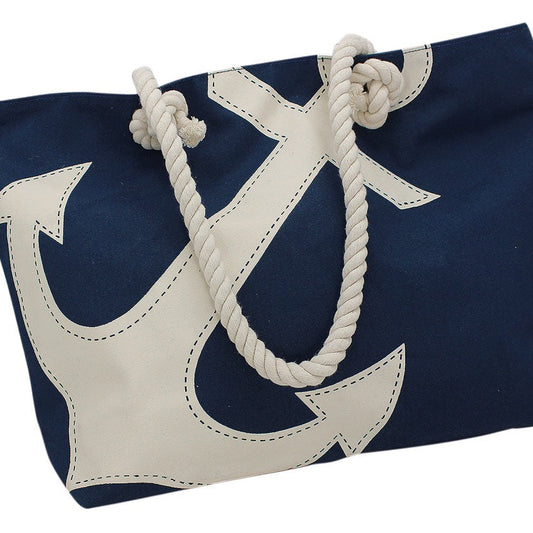 Strandtas met opdruk anker