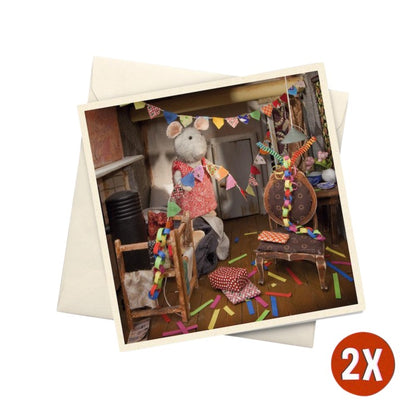 Muizenhuis kaartenset baby, Kerst en Party