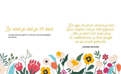 Hoera 50 binnenzijde