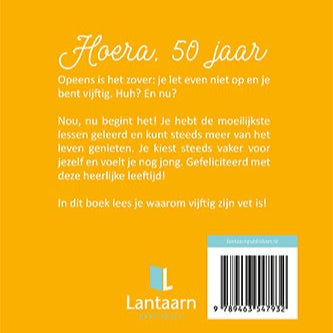 Hoera 50 achterzijde