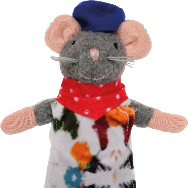 Muizenhuis knuffeltje kunstenaar