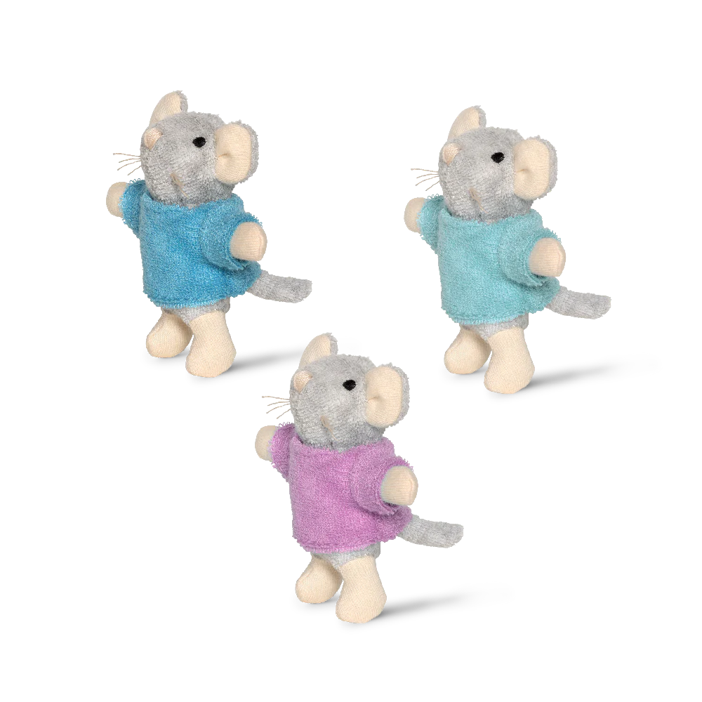 Muizenhuis knuffeltjes Drieling
